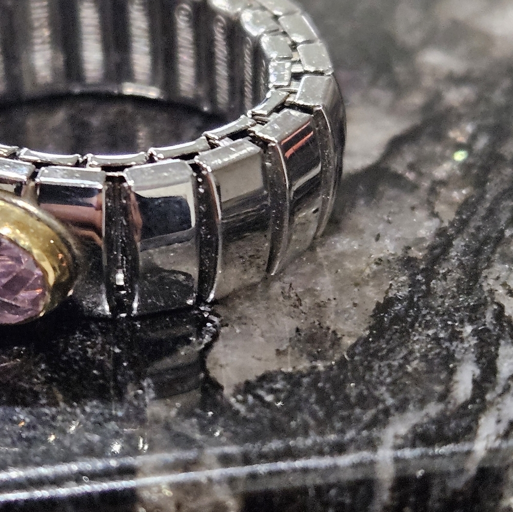 Nomination Stretch Ring Faceted Cubic Zirconia - Picture 9 of 11